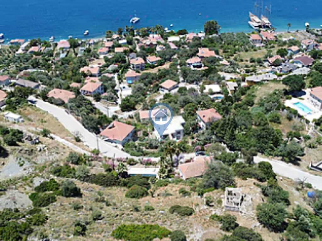 MARMARİS SÖĞÜTTE PANORAMİK DENİZ MANZARALI İMARLI ARSA