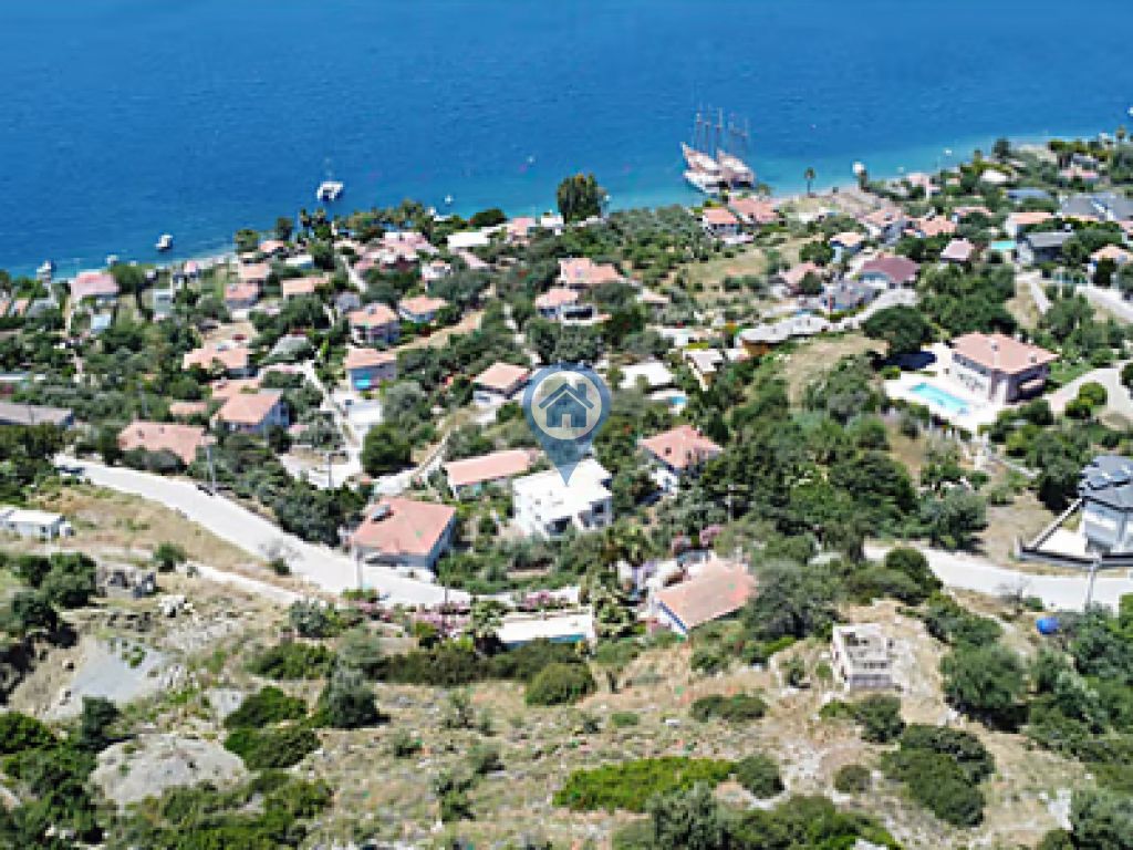 MARMARİS SÖĞÜTTE PANORAMİK DENİZ MANZARALI İMARLI ARSA